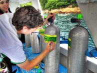 Nitrox Tauchflasche analisieren